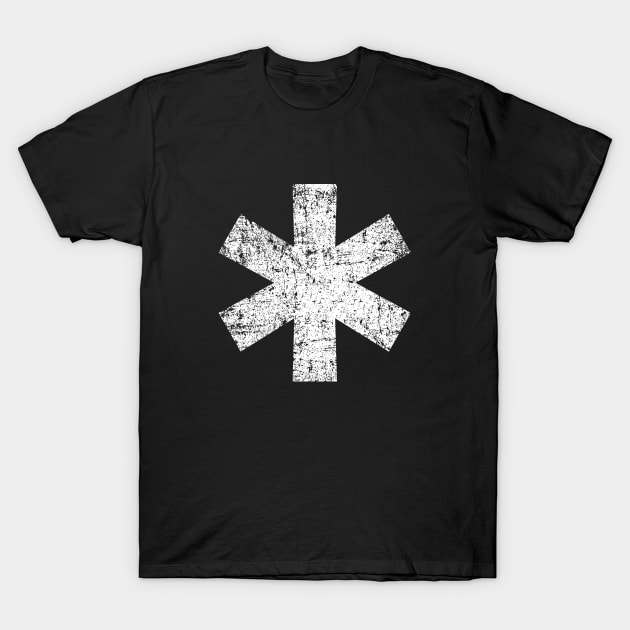 Asterisk Distressed T-Shirt by PsychicCat